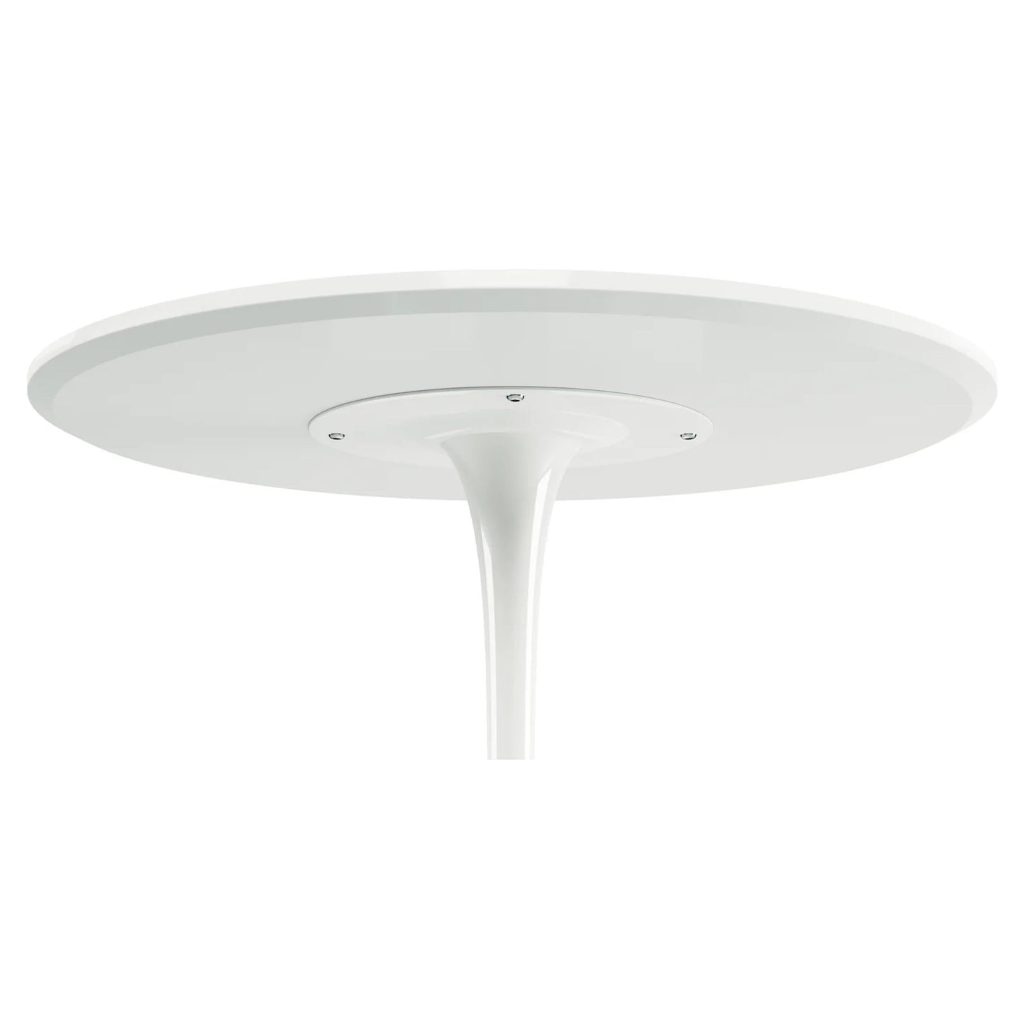 Tulip Wood Top Dining Table, 36" Round White