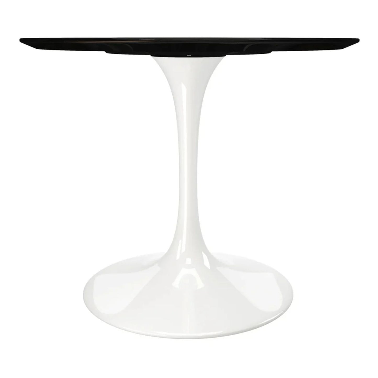 Tulip Fiberglass Dining Table , 36" Round White Base