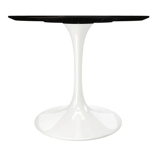 Tulip Fiberglass Dining Table , 36" Round White Base