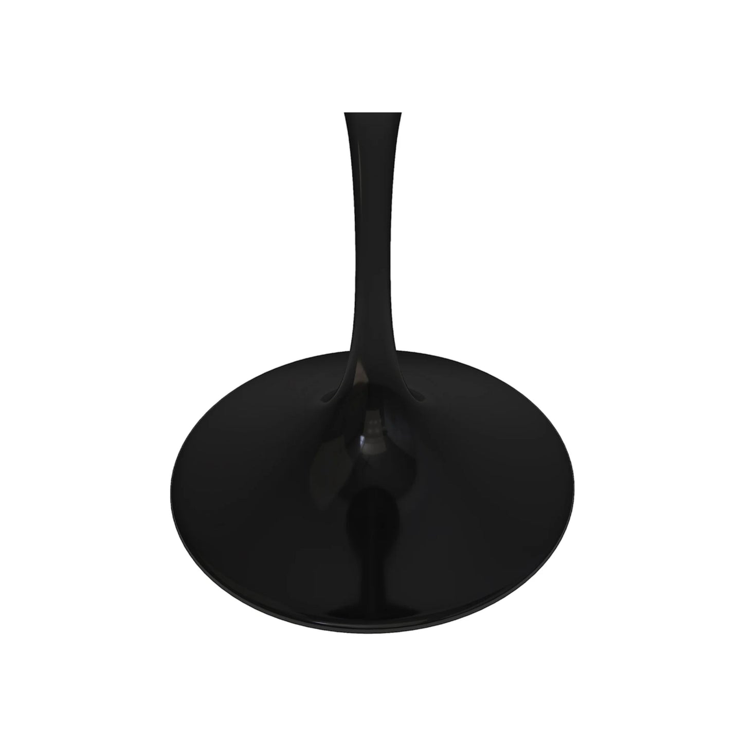 Tulip Fiberglass Dining Table , 36" Round Black Base