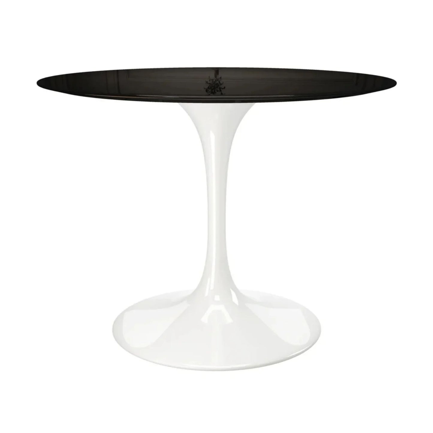 Tulip Fiberglass Dining Table, 42" Round White Base