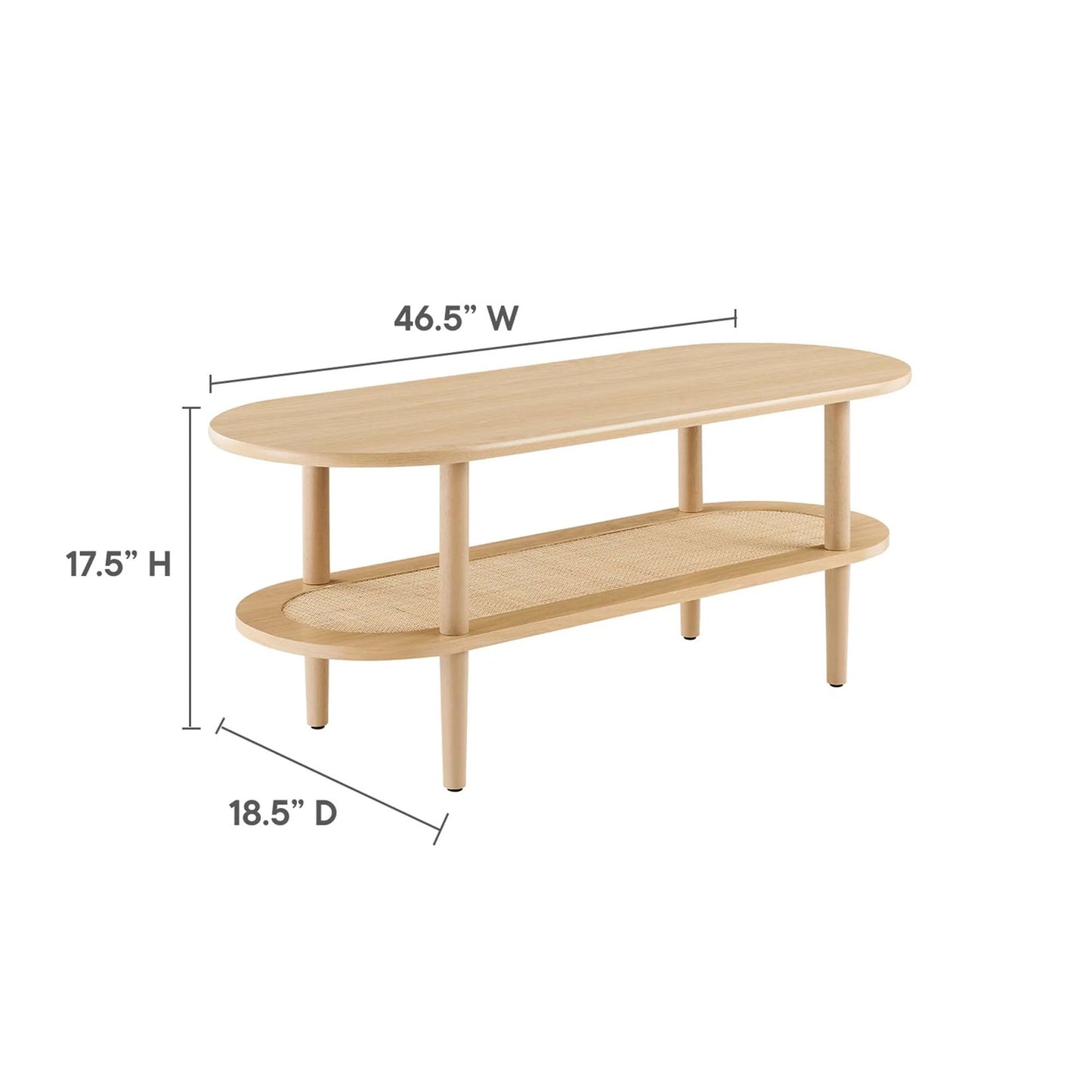 Callix Coffee Table, Natural