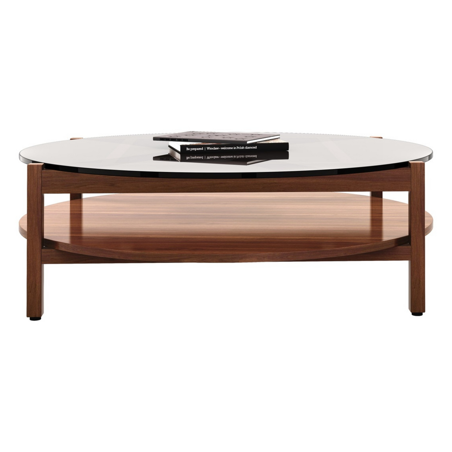 Oslo Coffee Table, Round, Dark Walnut