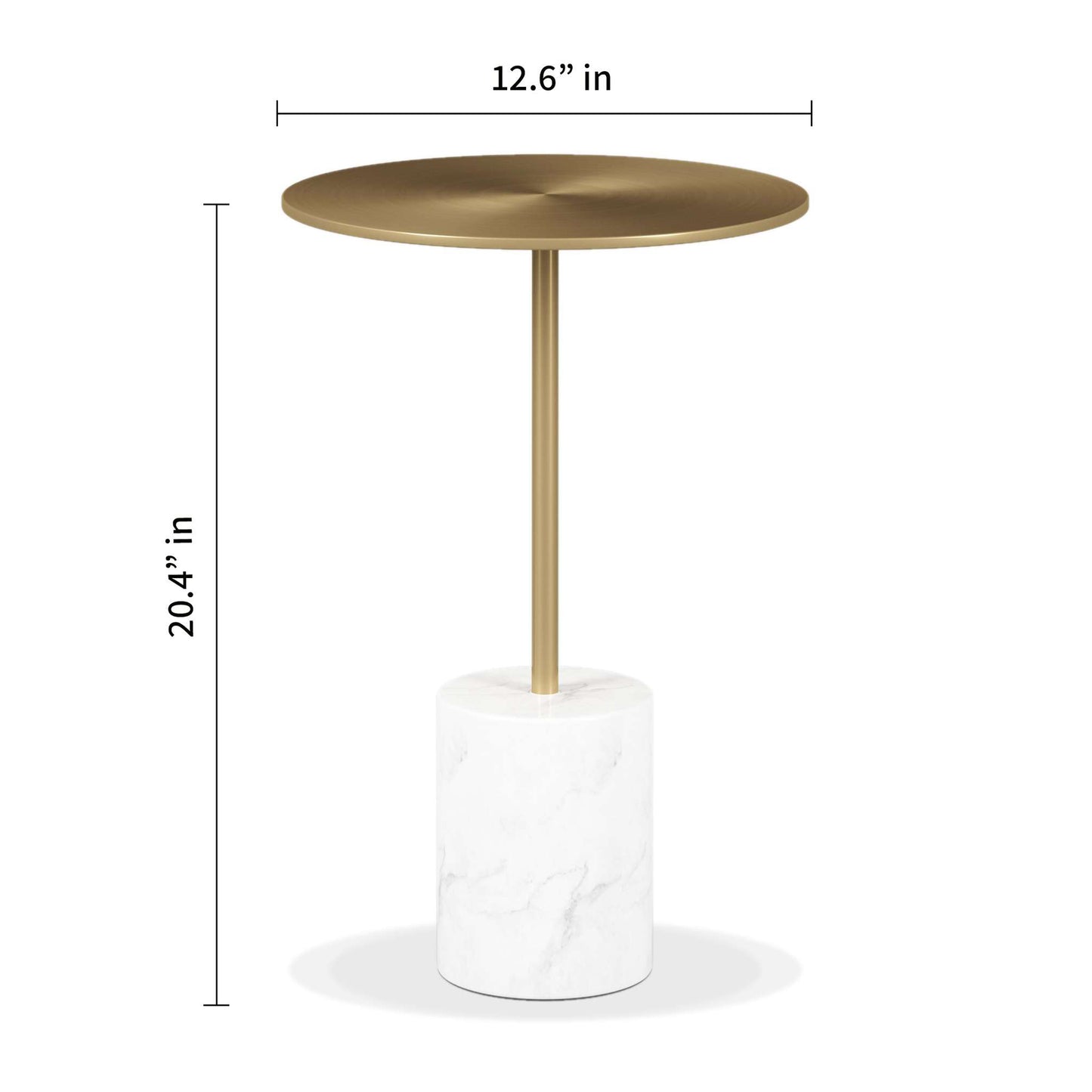 Poke Side Table, Gold