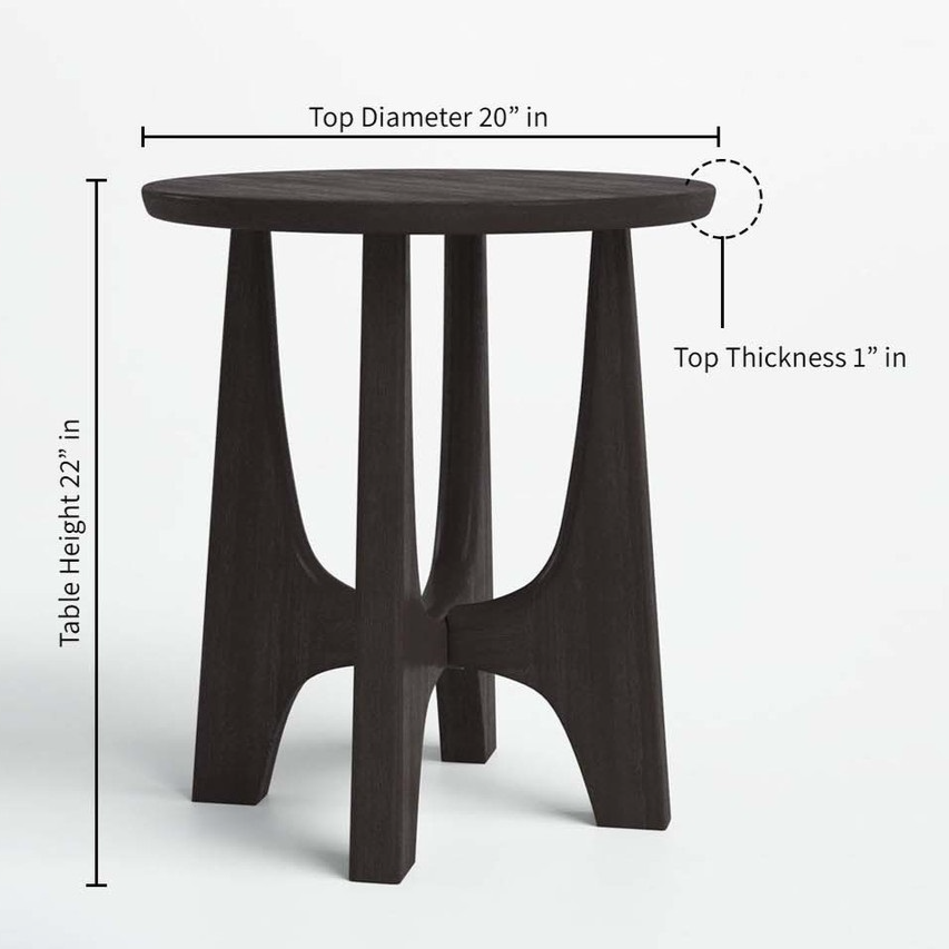 Jose End Table, Black