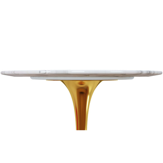 Tulip Marble Bar Table, 32" Round