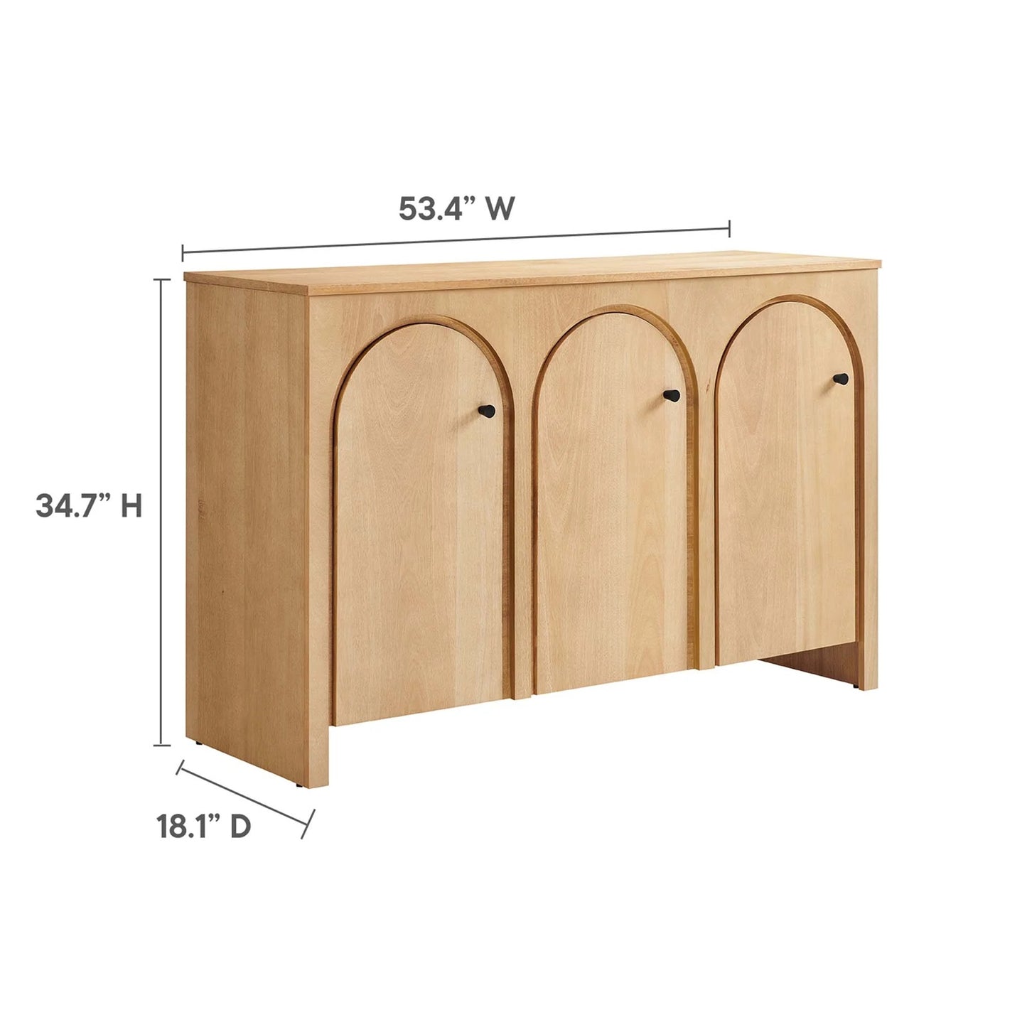 Zora 53" Sideboard, Natural