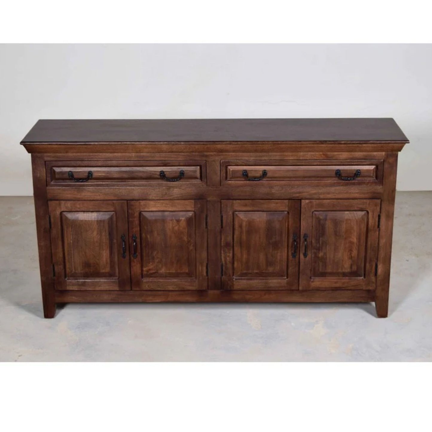 Asmine 69" Solid Wood Sideboard, Walnut