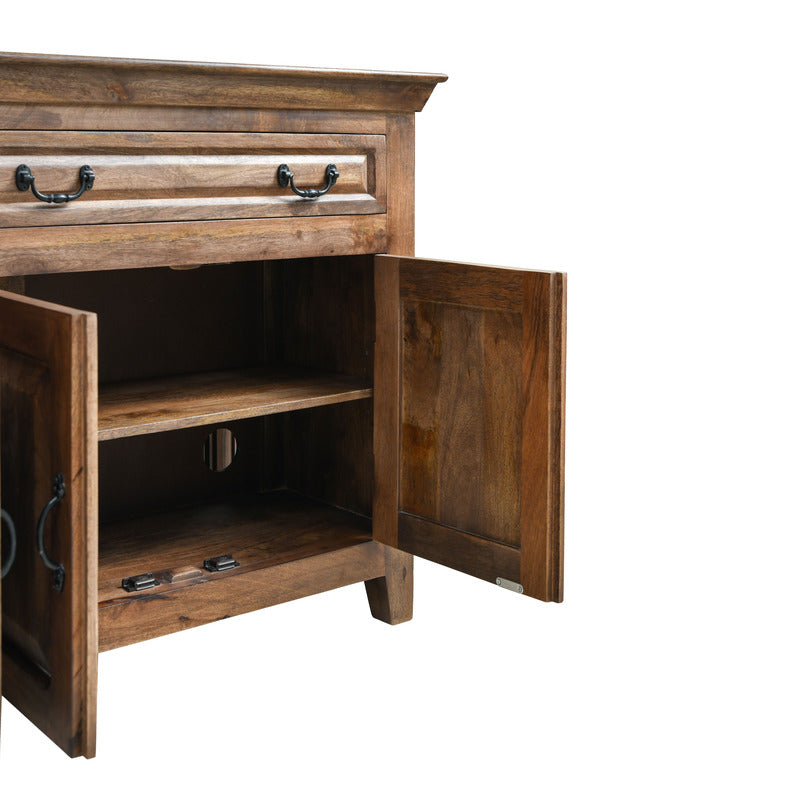 Asmine 69" Solid Wood Sideboard, Light Walnut