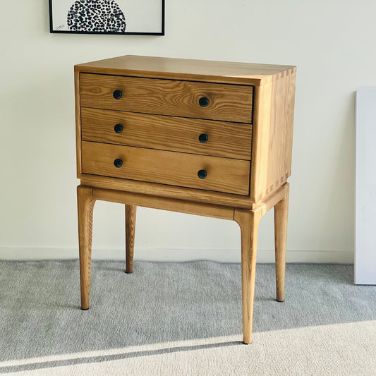 H Solid Wood Chest Of Drawers, Natural
