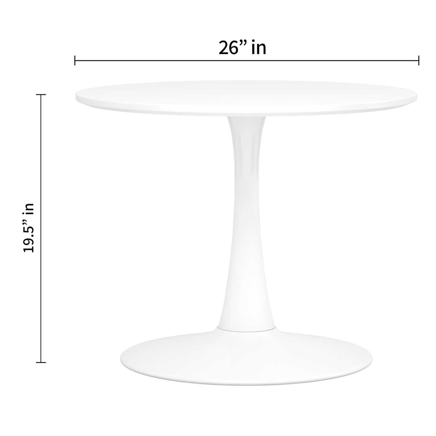 Kids Tulip Table Set, Black