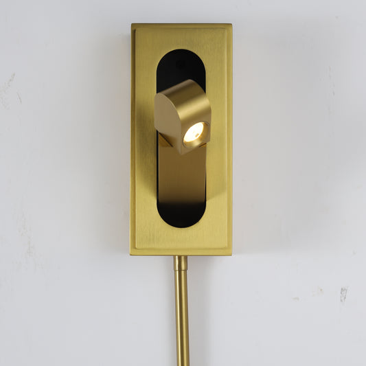 Edge Modern Bedside Reading Light, Gold