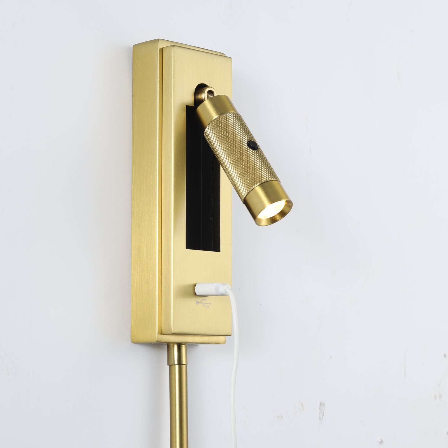 Lance Adjustable Reading Light, Gold
