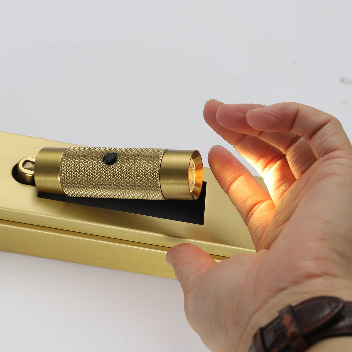 Lance Adjustable Reading Light, Gold