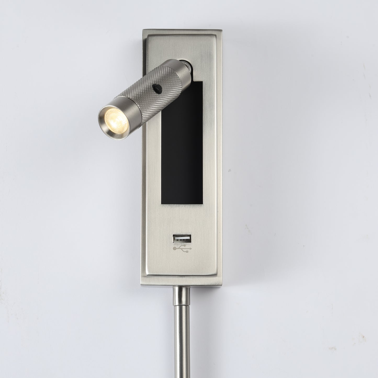 Lance Adjustable Reading Light, Silver