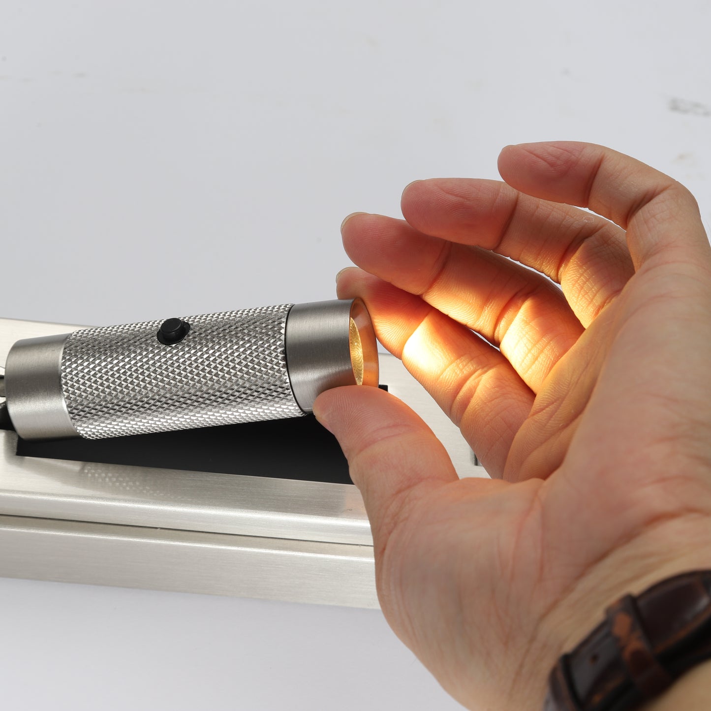 Lance Adjustable Reading Light, Silver