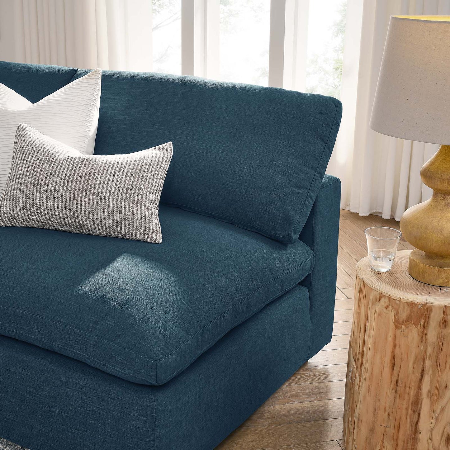 Haven 4 Seater Sectional Sofa, Azure