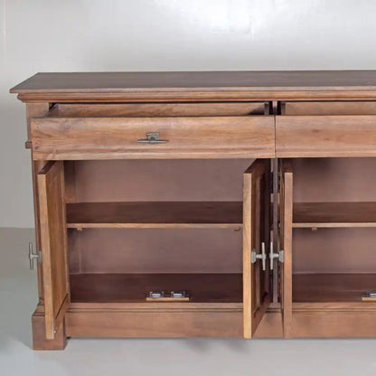Padova 70" Solid Wood Sideboard, Light Walnut