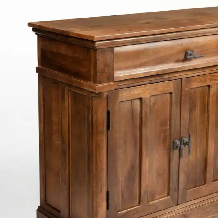 Padova 70" Solid Wood Sideboard, Light Walnut