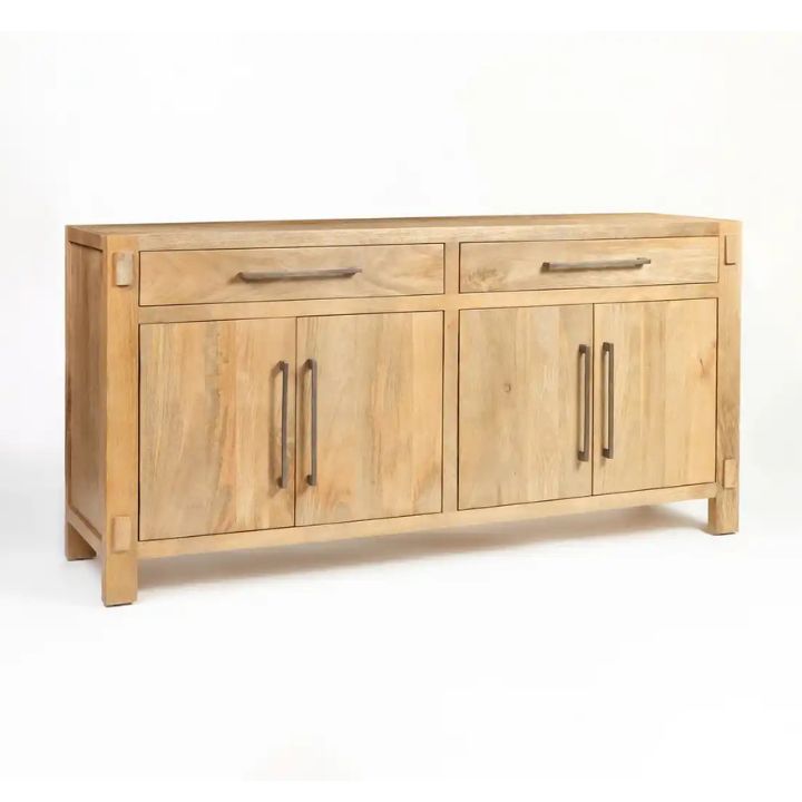 Anna 70" Solid Wood Sideboard, Natural