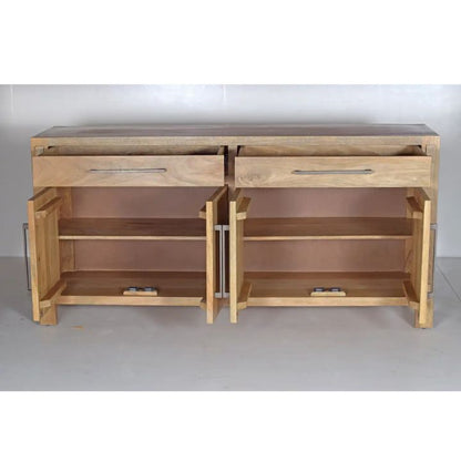 Anna 70" Solid Wood Sideboard, Natural