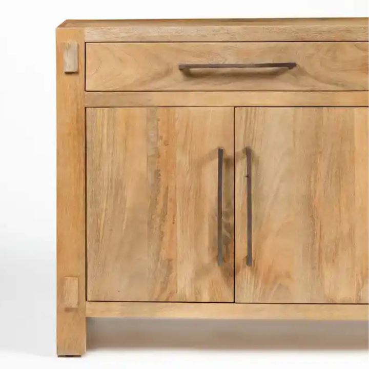 Anna 70" Solid Wood Sideboard, Natural