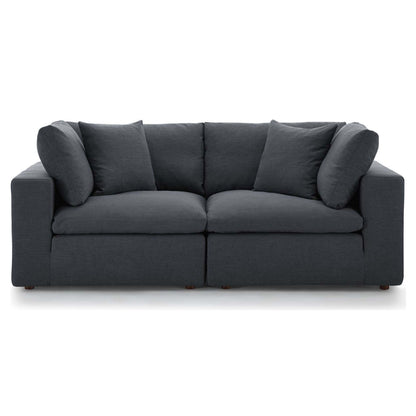 Haven 2 Seater Sectional Sofa, Gray