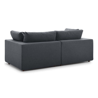 Haven 2 Seater Sectional Sofa, Gray