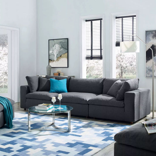 Haven 3 Seater Sectional Sofa, Gray