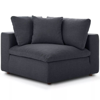 Haven 3 Seater Sectional Sofa With Ottoman, Gray