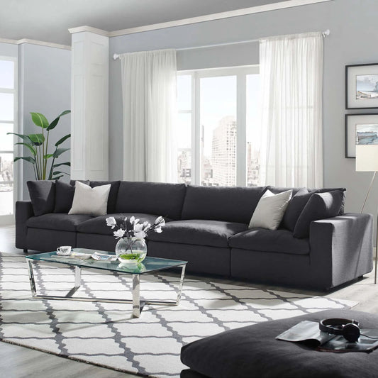 Haven 4 Seater Sectional Sofa, Gray