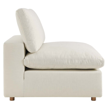 Haven 3 Seater Sectional Sofa With Ottoman, Beige