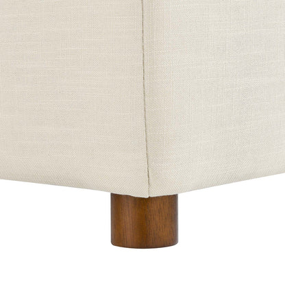 Haven 3 Seater Sectional Sofa With Ottoman, Beige