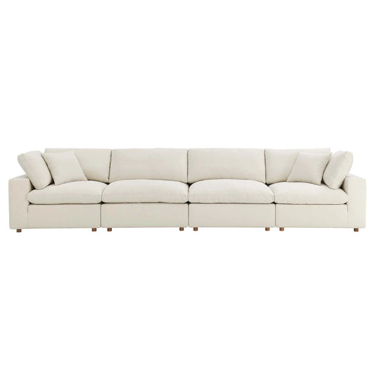 Haven 4 Seater Sectional Sofa, Beige
