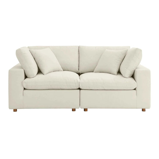 Haven 2 Seater Sectional Sofa, Beige