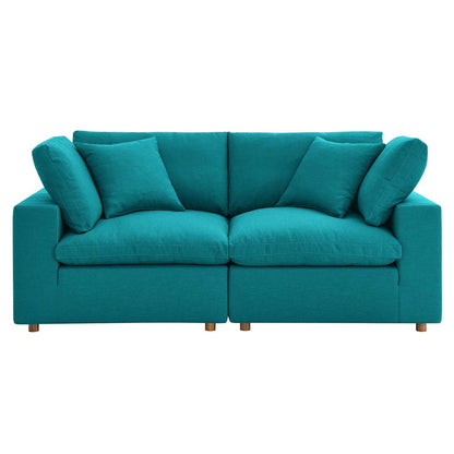 Haven 2 Seater Sectional Sofa, Teal