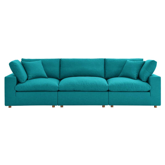 Haven 3 Seater Sectional Sofa, Teal