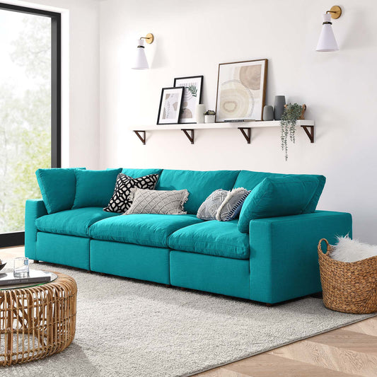 Haven 3 Seater Sectional Sofa, Teal