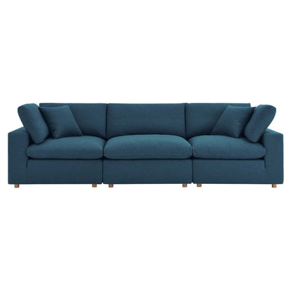 Haven 3 Seater Sectional Sofa, Azure
