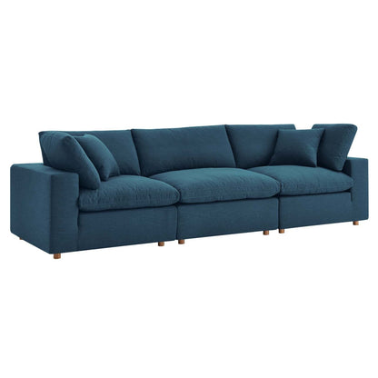 Haven 3 Seater Sectional Sofa, Azure