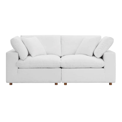 Haven 2 Seater Sectional Sofa, White