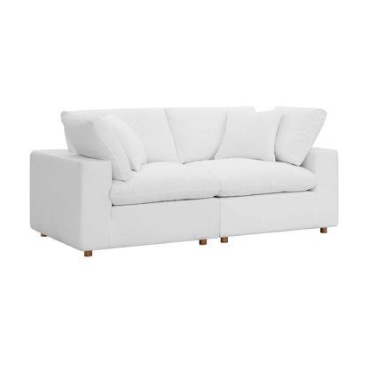 Haven 2 Seater Sectional Sofa, White