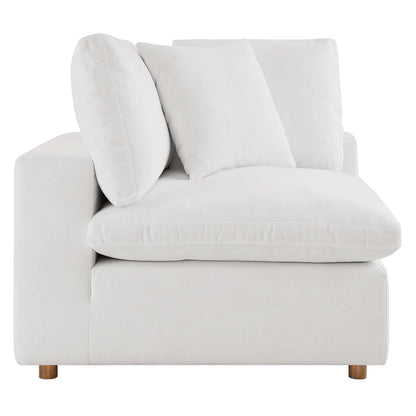 Haven 3 Seater Sectional Sofa With Ottoman, White