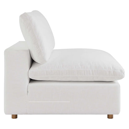 Haven 3 Seater Sectional Sofa With Ottoman, White