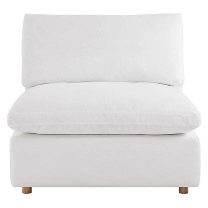 Haven 3 Seater Sectional Sofa With Ottoman, White