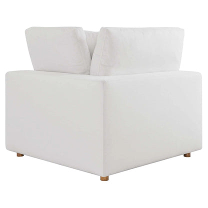 Haven 3 Seater Sectional Sofa With Ottoman, White