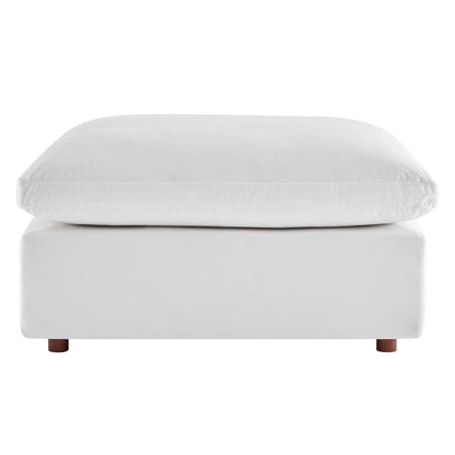 Haven 3 Seater Sectional Sofa With Ottoman, White