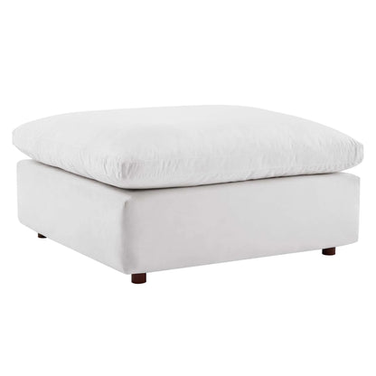 Haven 3 Seater Sectional Sofa With Ottoman, White