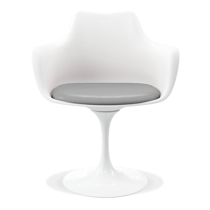 Tulip Swivel Armchair, Gray