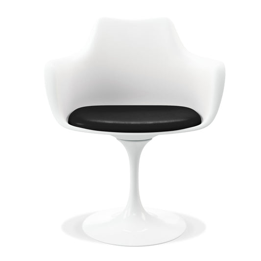 Tulip Swivel Armchair, Black